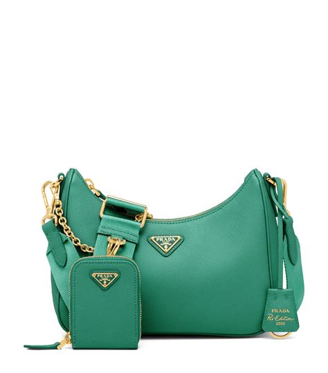 green prada shoulder bag|prada shoulder bag re edition.